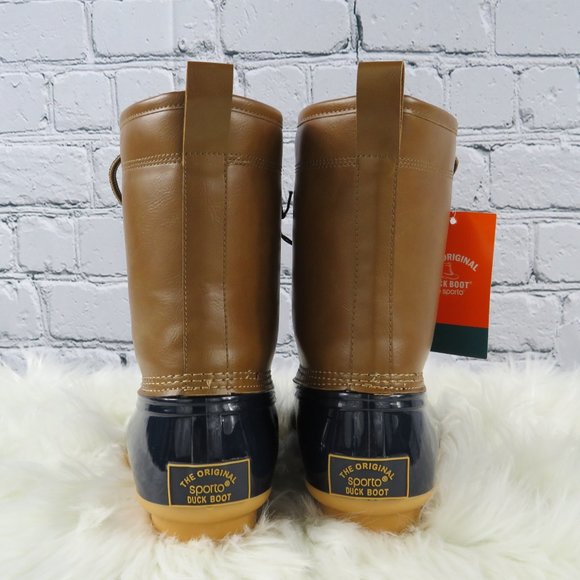New - Women's Ariel Ankle Rain Boots - Tan/Navy - Picture 4 of 4
